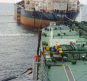 FSO to ship cargo transferring