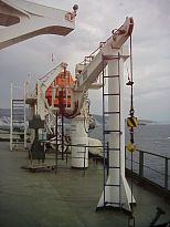 provision crane and life boat